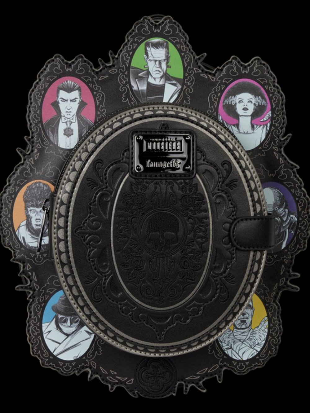 Loungefly Universal Monsters Exclusive Lenticular Cameo Backpack & Wallet NWT - Picture 6 of 16